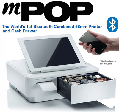 The World's 1st Bluetooth Combined 58mm Printer and Cash Drawer