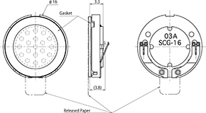 SCG-16B-LS Dimensions